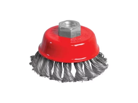 NOVIPro Щётка-крацовка "чашка", витая стальная проволока, M14 ø100мм