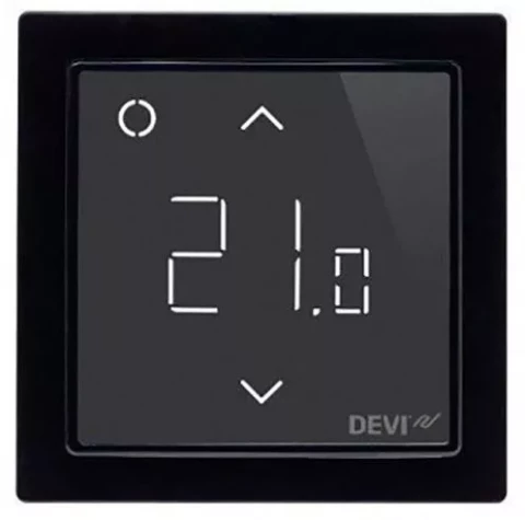 Termoregulators DEVIreg Smart +5+45°C 2 sensori melns