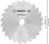 Zāģripa kokam PRO Wood 160 x 20/15.875 x 1.5/1.0mm T24 BOSCH 2608837676