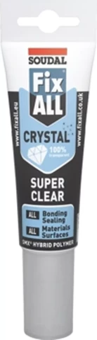 Soudal Fix ALL CRYSTAL 125ml Hermētiķis/līme caurspīdīgs