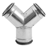 Y-joint with seal 45*- d100/d100mm
