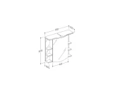 Mirror cabinet Piano RV70M