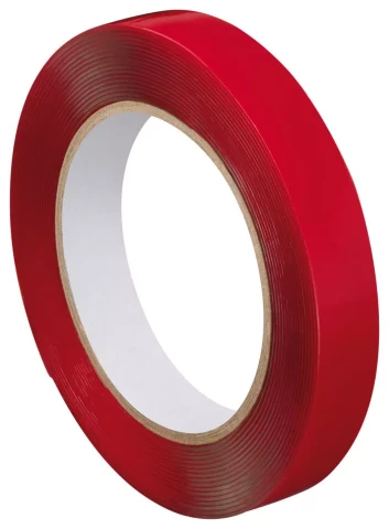 Двусторонний скотч монтажный для наружного применения, 1мм, 19мм х 5м, прозрачный