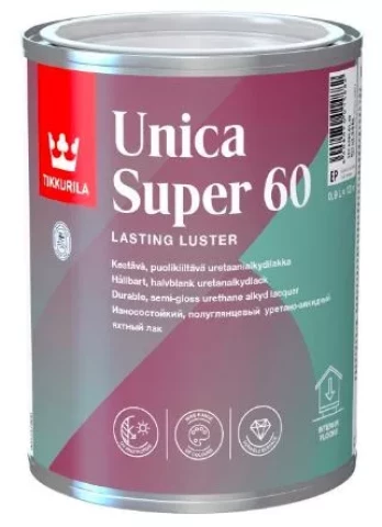 Tikkurila UNICA SUPER 60 0.9L Uretānalkīda laka pusspīdīga
