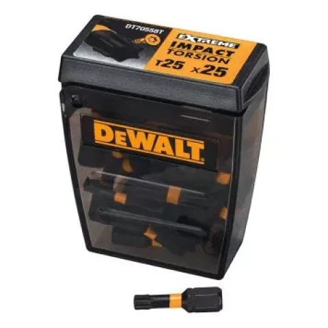 DeWALT TIC TAC uzgaļu iepakojums, T25, 25 mm, 25 gab/iep., DT70558T-QZ