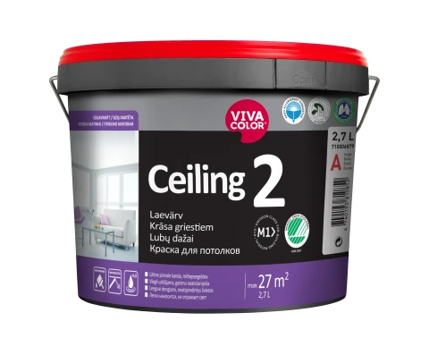 VIVACOLOR GL Ceiling 2 A 2.7L Deep matt ceiling paint