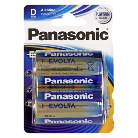 BATTERY PANASONIC EVOLTA D 2PCS./PACK 