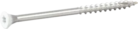 Fasādes skrūve ar konisku galvu Balta 4,4X72 A4 250 gab. ESSVE 537172