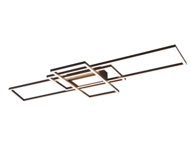 Griestu lampa TRIO Irvine LED SMD 7100lm 3000-6500K 60W antracīta 620010442