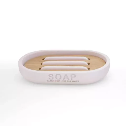 Nature light pink soap dish - Duschy 833-15