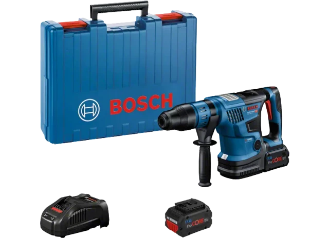 Аккумуляторный перфоратор Bosch GBH 18V-36 C SDS-Max, 2 аккумулятора 8,0 А·ч и зарядное устройство