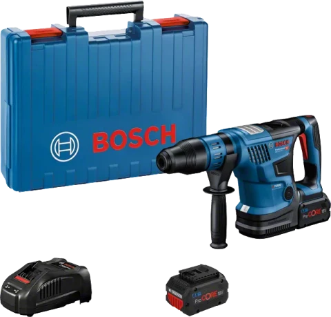 Аккумуляторный перфоратор Bosch GBH 18V-36 C SDS-Max, 2 аккумулятора 8,0 А·ч и зарядное устройство