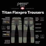 Work trousers Titan Flexpro PESSO, green C60