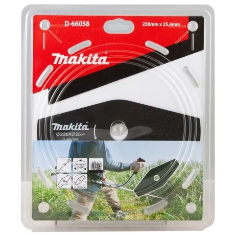 2-зубчатый нож для триммера Makita; 230x25,4 mm; Z2 - D-66058