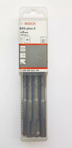 Bosch SDS-Plus-5 Drill Bits 8x100x165mm 10pcs package  2608585623