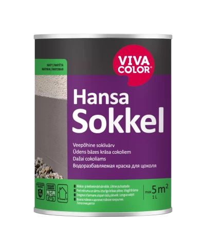 Vivacolor HANSA SOKKEL A 0.9l Waterborne socket paint