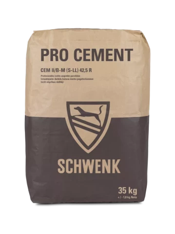 Композиционный портландцемент SCHWENK PRO CEMENT CEM II/B-M (S-LL) 42,5 R, 35 кг