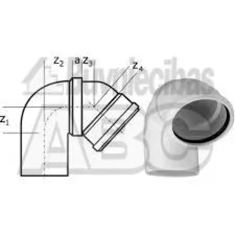 универсальный локоть вращающийся DN110