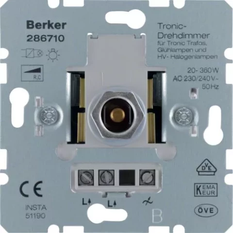 BERKER Диммер cветорегулятор поворотный 20...360W