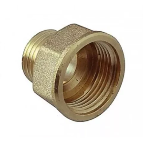 Reducing brass nipple 1/2" x 3/8" FM