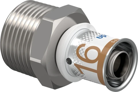 1070503 Uponor press coupling 16-3/4" male thread