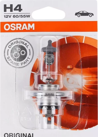 OSRAM 64193  60/55W  12V  H4  P43t Halogen headlight lamps for motorcycles