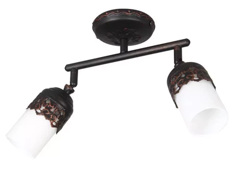 Sienas lampa FLORIS 2x40W E14t.brūna