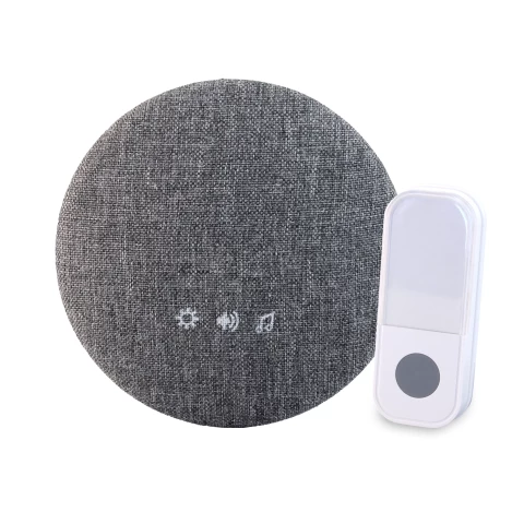 Durvju zvans bezvadu 38 molodijas 85dB 200m pelēks