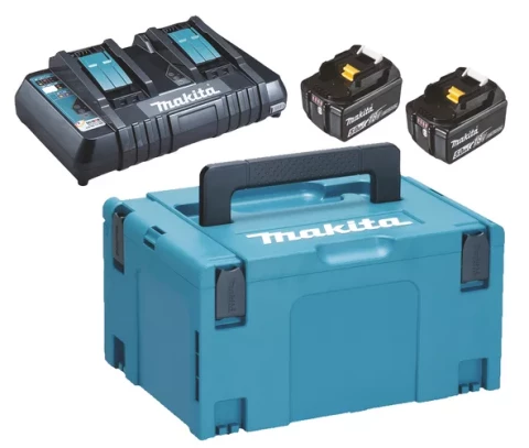 Lādēšanas komplekts POWERPACK 18V 2XBL1850B 18V 2X5.0Ah DC18RD, MAKITA 197629-2