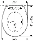 BAHAMA BEACH Крышка для унитаза, дюропласт, белая. 2.0kg