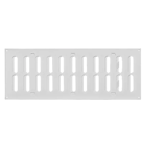 Grille metal, 400x150mm, adjustable, white