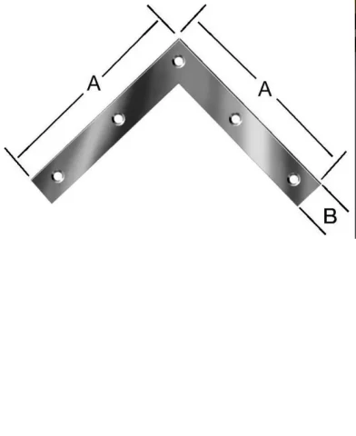 Leņķis plats 120x20mm Zn