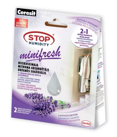 Henkel STOP HUMIDITY Lavender  Mitruma absorbētājs 2x50g