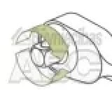 Atslēga muciņām ar tirkšķi 1/4  160mm,