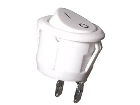 Slēdzis zemapmetuma nospiežams  6A 250V balts