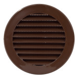 ventilation grille plastic, Ø125mm, brown