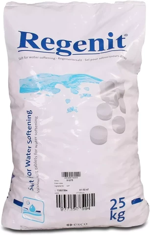 Sāls tabletes Regenit ūdens  attīrīšanai 25kg (Vācija)  Regenit