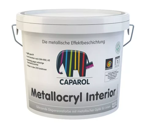 Caparol Metallocryl Interior 2.5L Krāsa ar metālisku optiku