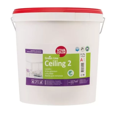 VIVACOLOR GL Ceiling 2 A 18L Глубоко матовая краска для потолков