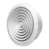 вентиляционная решетка пластмассовая, Ø150mm, потолочная