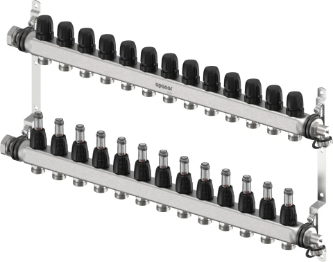 Uponor Vario S manifold with flow meters FM, 13XG3/4", 1140844