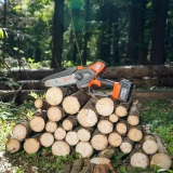 Akumulatora ķēdes zāģis DAEWOO DACS 821Li SET, 21V, 5.0Ah, 20 cm, 1/4"