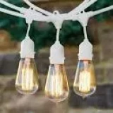 Dārza virtene 5xE27 spuldzēm balta 5m solis 70cm H05VV-F 2x0.75 inlin