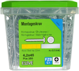 Montāžas skrūve 4.2x45mm Zn 250gab/iep., ESSVE 572645