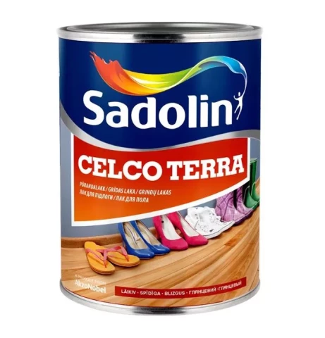 Sadolin CELCO TERRA 20 1L Pusmatēta alkīduretāna laka