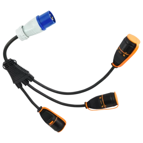 Adapteris ELECTRALOCK sadalītājs CEE 3G2,5/3P SCHUKO 3G1,5mm IP44