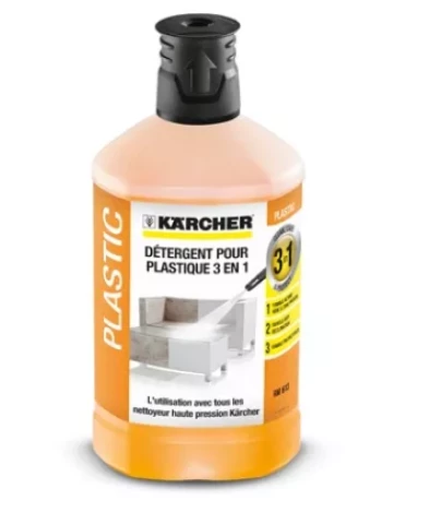 Mazgāšanas līdzeklis plastm.virsmu tīrīšanai 3 vienā 1L, KARCHER 6.295-758.0