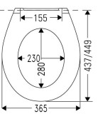 RIO BEACH Крышка для унитаза, термопласт, белая. 1.0kg