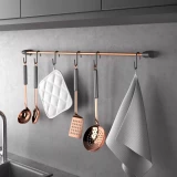 S-shaped hook CITY, black 6pcs.