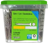 Skrūve līstēm 3.9x42mm FZG 400gab/iep., ESSVE 554642